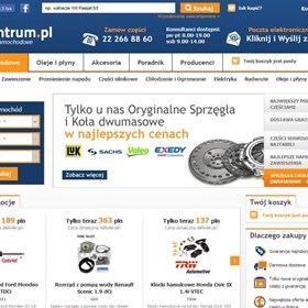Strona sklepu MotoCentrum.pl: Screen Sklepu